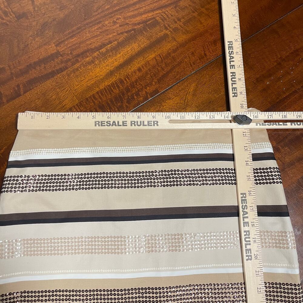 White House Black Market Sequin Pencil Skirt Size 10 - Picture 5 of 7